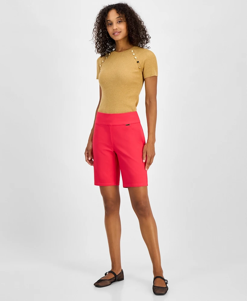 I.n.c. International Concepts Women's Pull-On Bermuda Shorts, Exclusively at Macy's