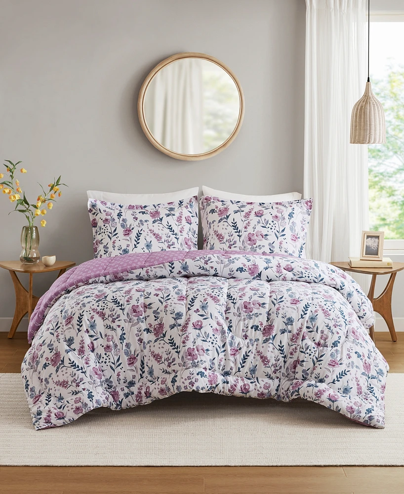 Addison Park Mina Reversible Printed 3-Pc. Comforter Sets, Exclusively at Macy's