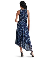 Steve Madden Women's Laney Floral-Print Asymmetrical-Hem Dress