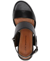 Lucky Brand Women's Dinzin Two-Strap Block-Heel Sandals