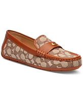 Coach Women's Sculpted C Leather Driver Loafer Flats