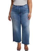 Good American Women's Soft Tech Waist Cropped Jeans