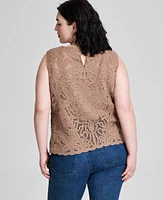 And Now This Trendy Plus Sleeveless Sweater, Exclusively at Macy's