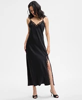 I.n.c. International Concepts Women's Lace-Trim Satin Nightgown, Exclusively at Macy's