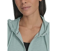 Calvin Klein Performance Ruched-Sleeve Zip Hoodie