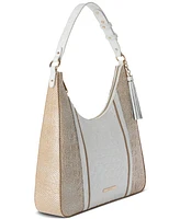 Brahmin Tabitha Sea Salt White Colada Medium Leather Shoulder Bag