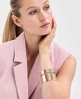 I.n.c. International Concepts Gold-Tone Double-Row Cuff Bracelet, Exclusively at Macy's