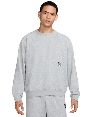 Nike Heritage Men's Dri-fit Fleece Long Sleeve Crewneck Fitness Sweatshirt
