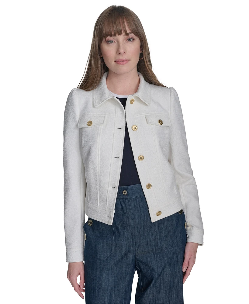 Tommy Hilfiger Women's Textured Trucker Jacket
