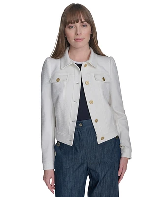 Tommy Hilfiger Women's Textured Trucker Jacket