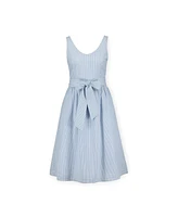 Hope & Henry Women's A-Line Dress with Sash