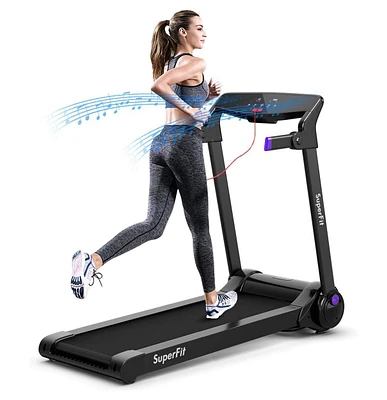 3HP Electric Folding Treadmill with Bluetooth Speaker