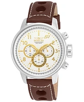 Invicta Men's 16010 S1 Rally Quartz Multifunction Gold, Antique Silver Dial Watch