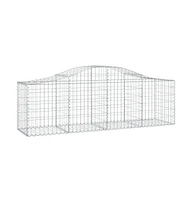 Arched Gabion Basket 78.7"x19.7"x23.6"/31.5" Galvanized Iron