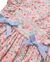 Bonnie Jean Toddler and Little Girls Ditsy Floral Print Smocked Dress