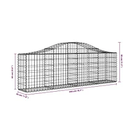 Arched Gabion Basket 78.7"x11.8"x23.6"/31.5" Galvanized Iron