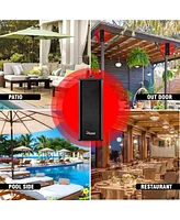 5 Core Wall Mount Enclosed Speaker Black - 200W Combined Pmpo and 20W Rms Speaker System