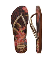 Havainans Women's Slim Animal Floral Fusion Round Toe Sandals