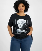 Hybrid Apparel Trendy Plus Cotton Etta James Graphic Tee