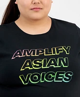 Hybrid Apparel Trendy Plus Aapi Amplify Voices Graphic Tee