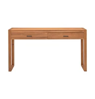 Desk with 2 Drawers 47.2"x15.7"x29.5" Solid Wood Teak