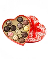 Sugar Plum Chocolates Valentine's Day Heart Truffles, 12 Pieces