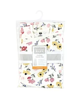 Hudson Baby Girls Convertible Swaddle Sleep Sack, Soft Painted Floral, Months