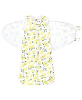 Hudson Baby Girls Convertible Swaddle Sleep Sack, Lemon, Months