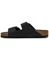 Birkenstock Men's Arizona Essentials Leather Two-Strap Sandals from Finish Line