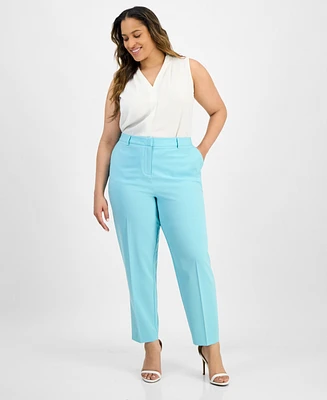 Tahari Asl Plus Classic Ankle Pants