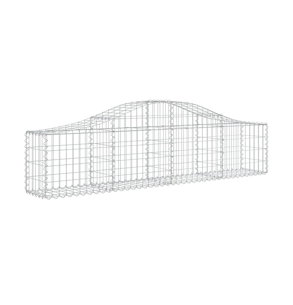 Arched Gabion Basket 78.7"x11.8"x15.7"/23.6" Galvanized Iron