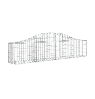 Arched Gabion Basket 78.7"x11.8"x15.7"/23.6" Galvanized Iron