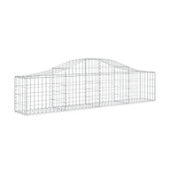 Arched Gabion Basket 78.7"x11.8"x15.7"/23.6" Galvanized Iron