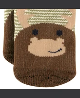 Luvable Friends Baby Boys Newborn Socks Set, Moose