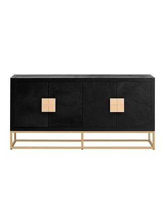 Light Luxury Designed Cabinet with Unique Support Legs and Adjustable Shelves, Suitable for Living Rooms, Corridors, Study Rooms