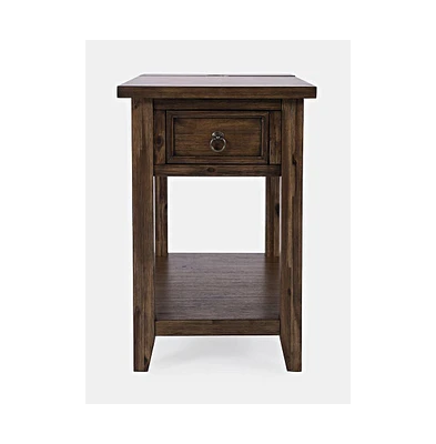 Bakersfield Mission Style Usb Charging Side Table