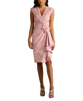 Tadashi Shoji Emery Floral Jacquard Dress