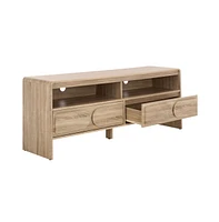 Arsenio 2 Drawer Shelf Media Stand