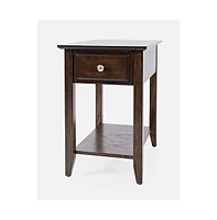 Modern Espresso Chairside End Table