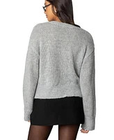 Edikted Women's Freida Fuzzy Knit Cardigan