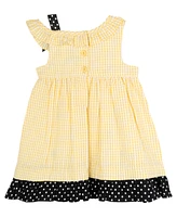 Rare Editions Baby Girls Bumble Bee Seersucker Dress