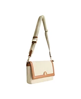 Tommy Bahama Lurex Linen Long Flap Crossbody