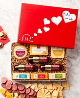 Hickory Farms Deluxe Valentine's Day Savory Snacks Gift Box, 9 Pieces