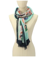 Kate Spade New York Women's Map Oblong Scarf