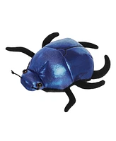 Aurora Small Saqqara Scarab Beetle Mini Flopsie Adorable Plush Toy Blue 8"