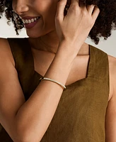 Fossil Ellis Pave Glitz Stainless Steel Bangle Bracelet