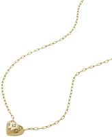 Fossil Sadie All My Love Gold-Tone Stainless Steel Heart Pendant Necklace