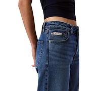 Calvin Klein Jeans Women's 90s Straight-Leg Stretch