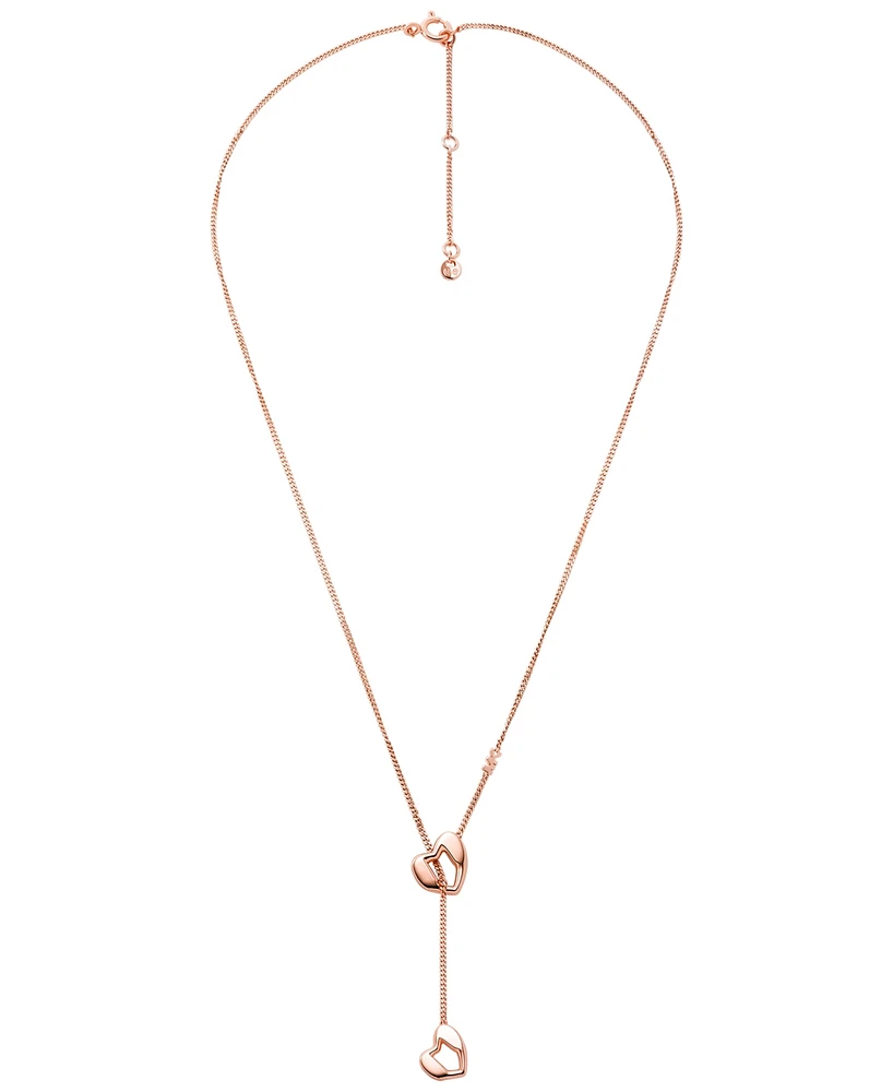 Michael Kors Lariat Heart Y Necklace