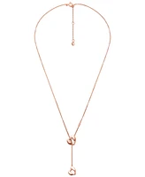Michael Kors Lariat Heart Y Necklace